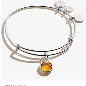 Novermber Topaz Alex and Ani Bracelet